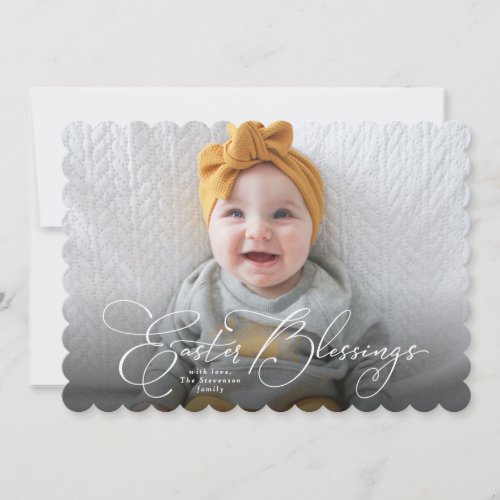 Easter blessings photo card