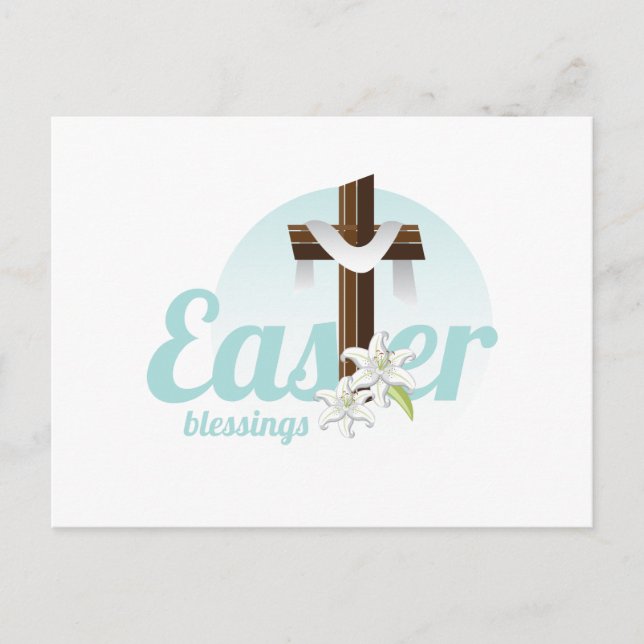 Easter Blessings Postcard (Front)