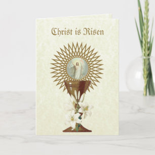 Easter Blessings Prayer Resurrection Jesus Holiday Card