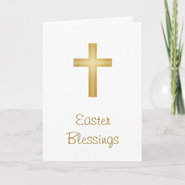 Easter Blessings/religious Holiday Card (Front)