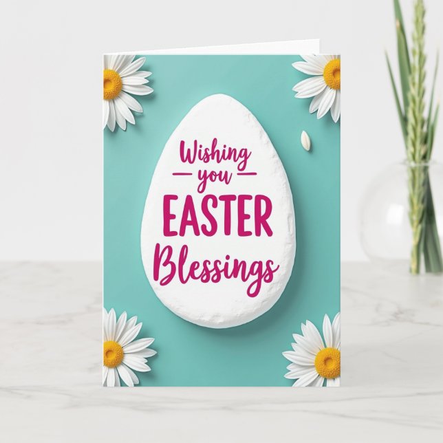 Easter Blessings Spring Card (Front)