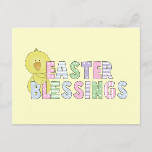 Easter Blessings T-shirts and Gifts Holiday Postcard