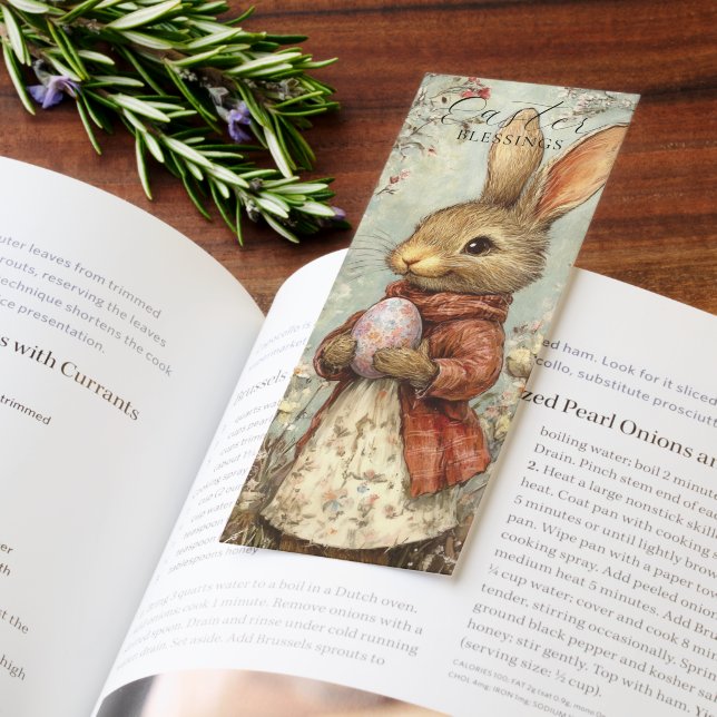 Easter Blessings Vintage Bunny Cute Rabbit Bookmarks (Book)