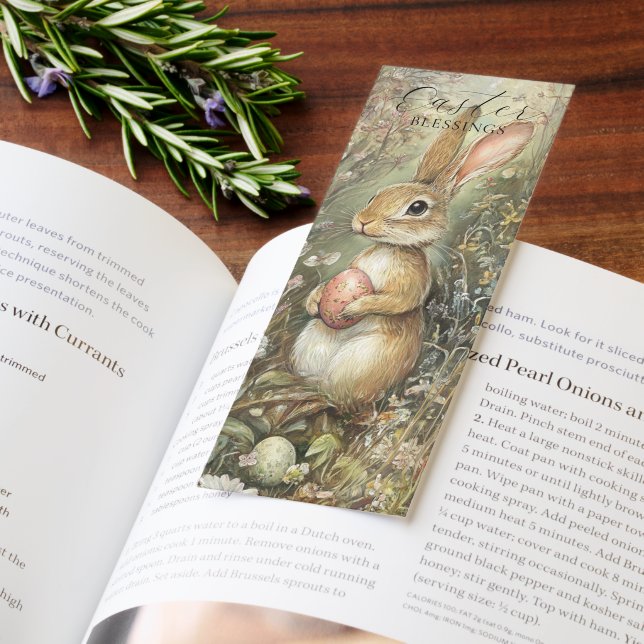 Easter Blessings Vintage Bunny Cute Rabbit Bookmarks (Book)