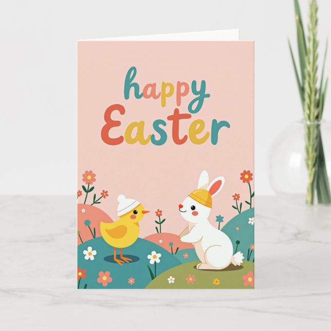 Easter Blossom Scene Card (Front)