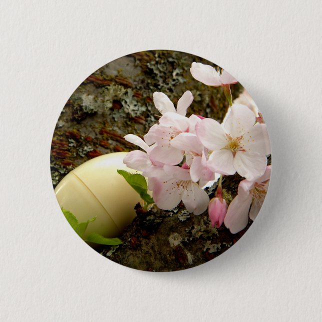 Easter Blossoms Pinback Button (Front)