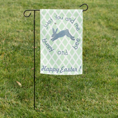 Easter Blue Bunny Rabbit Poem  Garden Flag