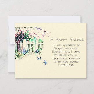 Easter Bluebirds at Eastertide Holiday Card
