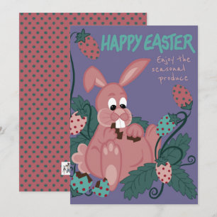 Easter - Body Positive Bunny - Seasonal Produce Holiday Card