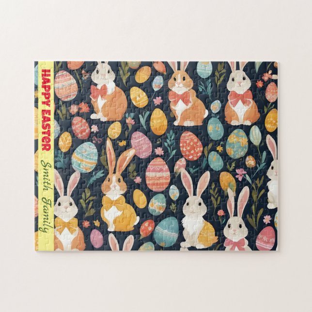 Easter Boho Bunny Collection Jigsaw Puzzle (Horizontal)