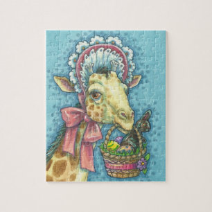 EASTER BONNET GIRAFFE PUZZLE
