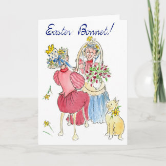 Easter Bonnet Greeting Card