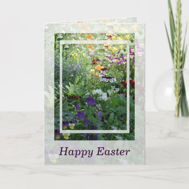 Easter Bouquet Greeting Card by Janz (Front)
