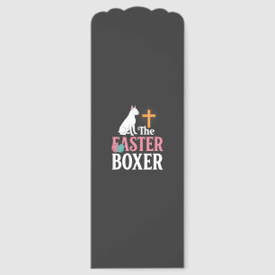 Easter Boxer Dog Vintage Engraving Shirt Bookmarks