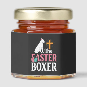 Easter Boxer Dog Vintage Engraving Shirt Honey Jar Favors