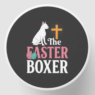 Easter Boxer Dog Vintage Engraving Shirt Mini Candle Favors