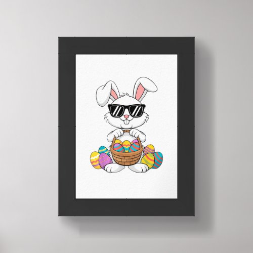 Easter Boys Girls Kids Toddler Bunny Rabbit Easter Framed Art