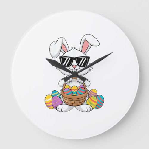 Easter Boys Girls Kids Toddler Bunny Rabbit Easter Large Clock