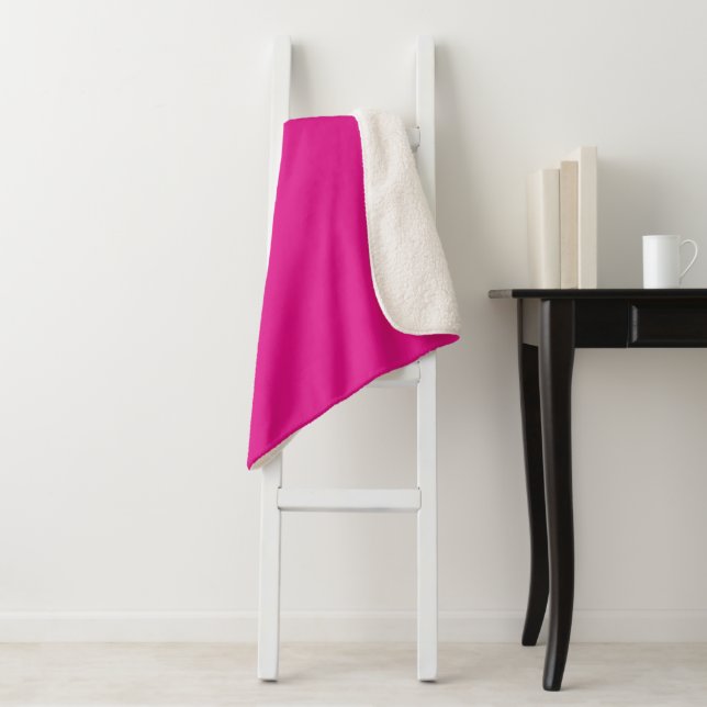 Easter Bright Pink Sherpa Blanket (In Situ)