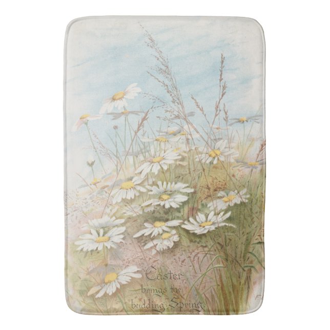 "Easter Brings the Budding Spring"  Bath Mat (Front Vertical)