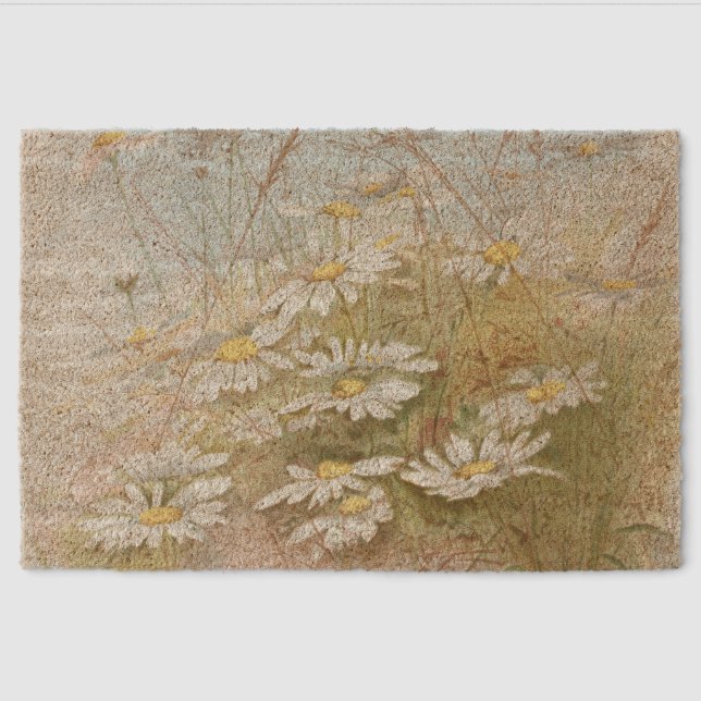 "Easter Brings the Budding Spring"  Fiber Doormat (Front)