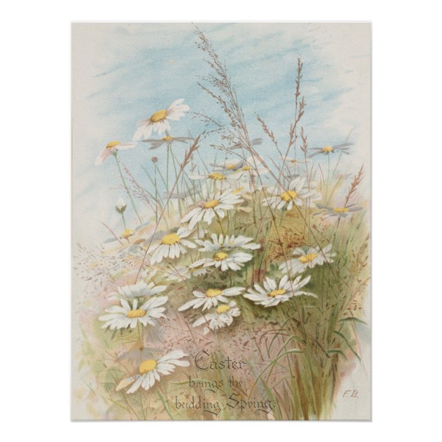 "Easter Brings the Budding Spring"  Poster (Front)