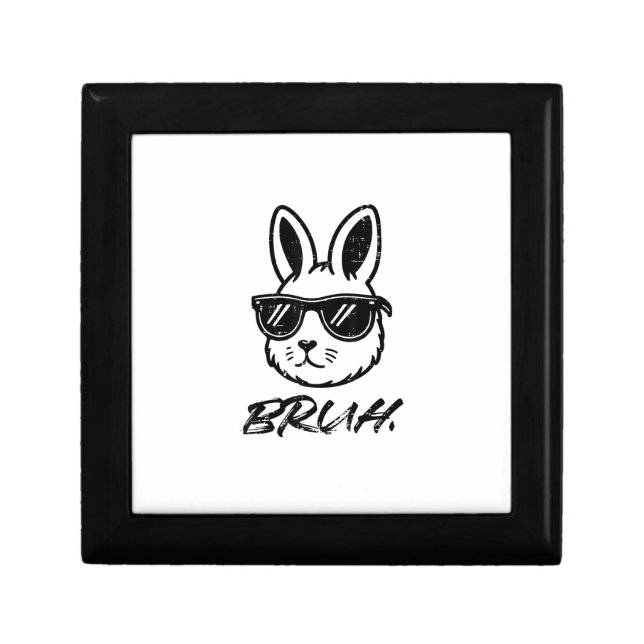 Easter Bruh Bunny Sunglasses Funny Meme Men Boys K Gift Box (Front)