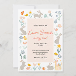 Easter Brunch and Egg Hunt Invitation