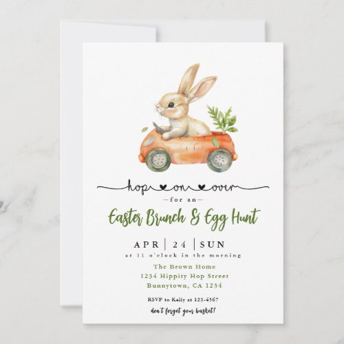 Easter Brunch and Egg Hunt  Invitation