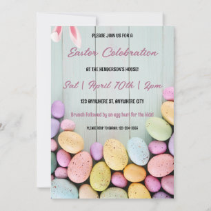 Easter Brunch And Egg Hunt Invitation