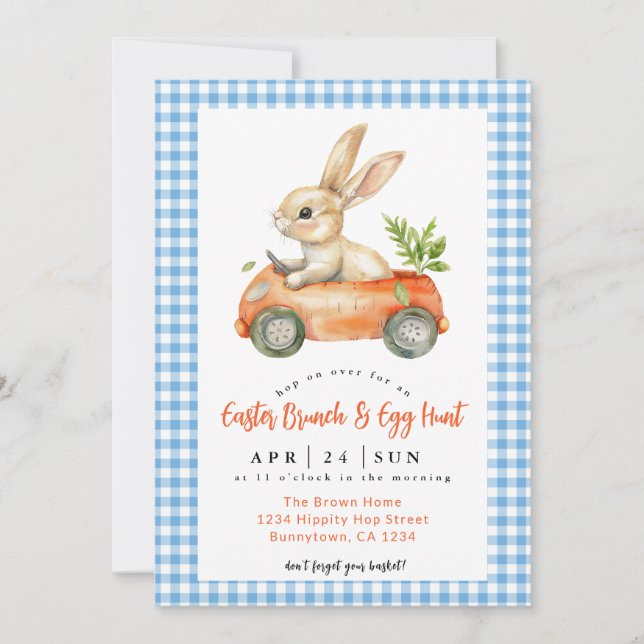 Easter Brunch and Egg Hunt  Invitation (Front)