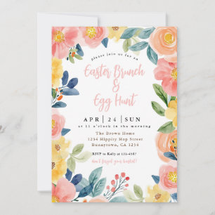 Easter Brunch and Egg Hunt  Invitation