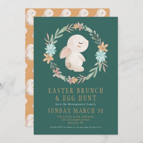 Easter Brunch and Egg Hunt Invitation