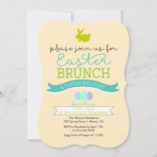 Easter Brunch &amp; Easter Egg Hunt Invitation