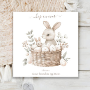 Easter Brunch & Egg Hunt Bunny Basket with Eggs Napkins