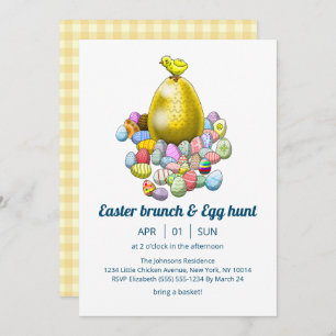 Easter brunch & Egg Hunt Invitation