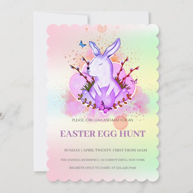 Easter Brunch Egg Hunt Invitation (Front)