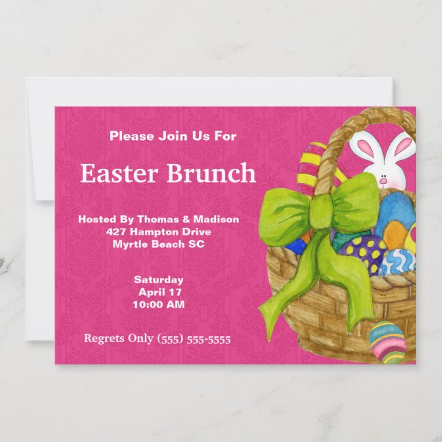 Easter Brunch Invitation (Front)