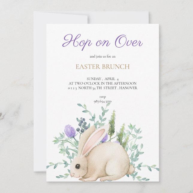 Easter Brunch Invitation (Front)