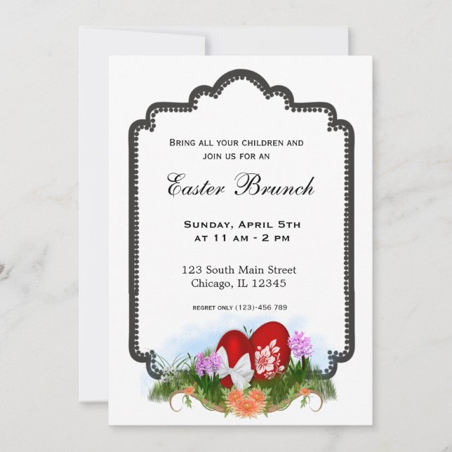 Easter Brunch Invitation (Front)