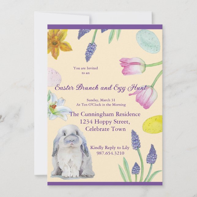 Easter Brunch Invitation (Front)