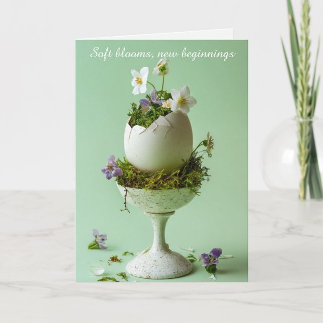 Easter Brunch Invitation Floral Egg Spring Elegant (Front)