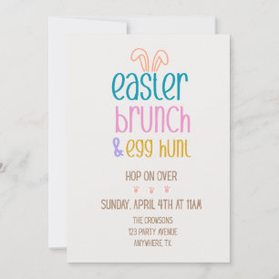 Easter Brunch Invitation Holiday Invite