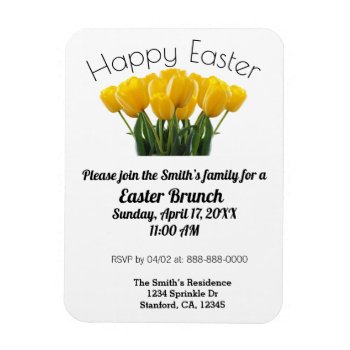 Easter Brunch Invitation  Magnet by stopnbuy at Zazzle