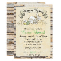 Easter Brunch Invitation-Rabbit Card