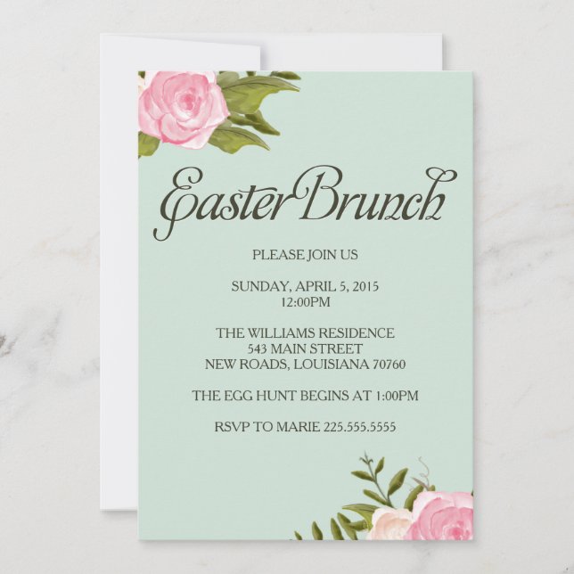 Easter Brunch Invitations (Front)