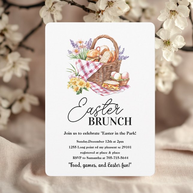 Easter Brunch Picnic Invitation | Basket  (Creator Uploaded)