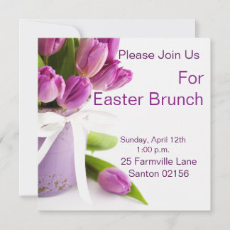 easter brunch square 5.25" x 5.25" Invitations