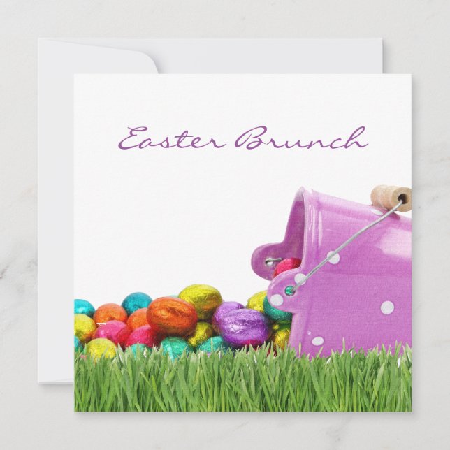 easter brunch square 5.25" x 5.25" Invitations (Front)