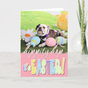 Easter - Bulldog - Delilah Holiday Card